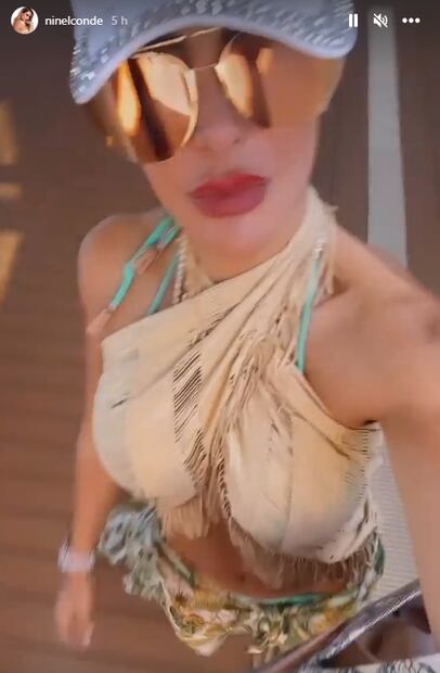 Ninel Conde derrocha sensualidad en Instagram con un bikini verde