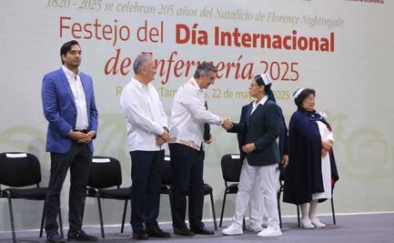 Tamaulipas celebra el Día Internacional de la Enfermería; gobernador entrega reconocimientos y maletines médicos
