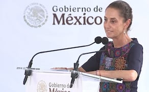 La presidenta de México, Claudia Sheinbaum, en Veracruz. Foto: Captura de pantalla X @Claudiashein