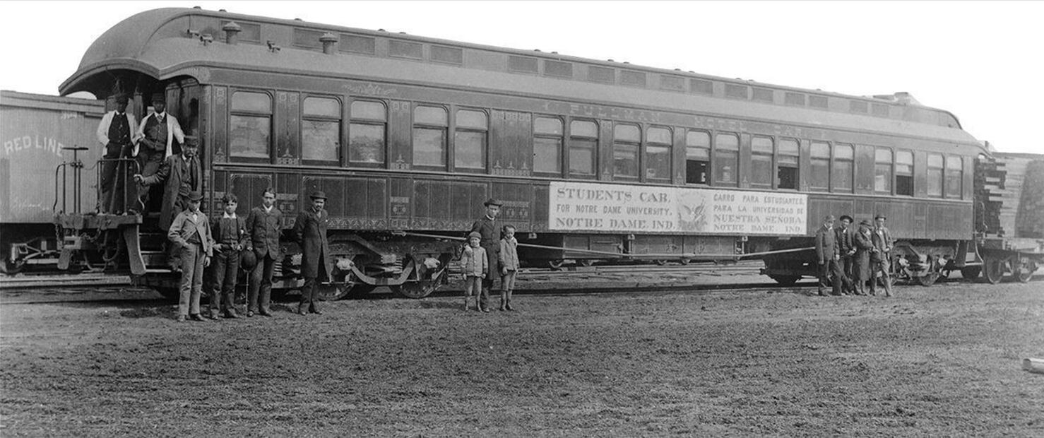 Imagen 2. Tren conocido como “Zahm Special” arrendado por Notre Dame para transportar estudiantes de México hasta South Bend, Indiana*