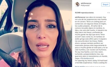 Adriana Fonseca denuncia racismo en casting