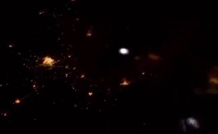 Astronauta capta tormenta eléctrica sobre México