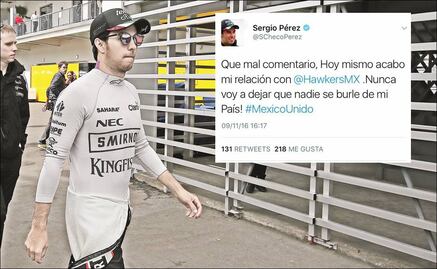 Patrocinador de "Checo" Pérez se burla de mexicanos