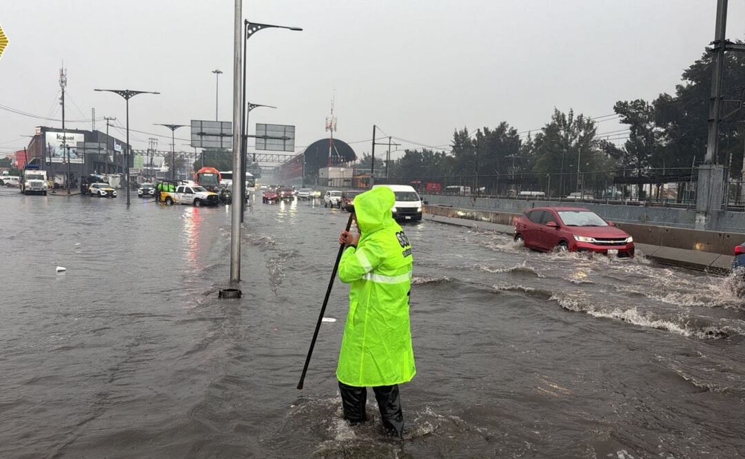 Lluvias generan afectaciones en CDMX. Foto: Especial.