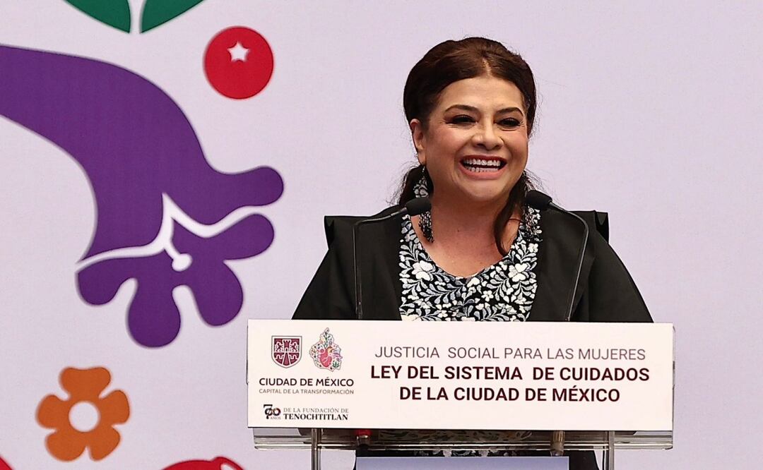 La jefa de Gobierno encabeza la presentación de la Ley de Sistema de Cuidados. Fotos: Berenice Fregoso El universal