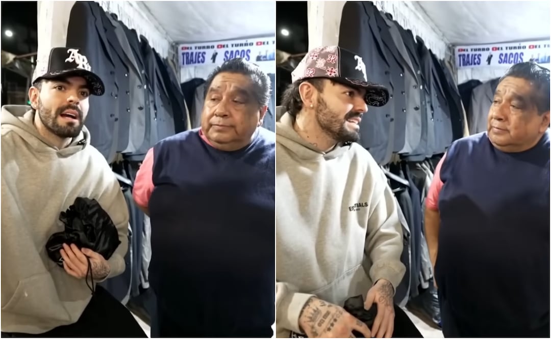 Adriano Zendejas acudió a uno de los locales dañados durante su evento en la alcaldía Cuauhtémoc, para apoyar económicamente al comerciante con los daños. Foto: YouTube Maestro Shifu