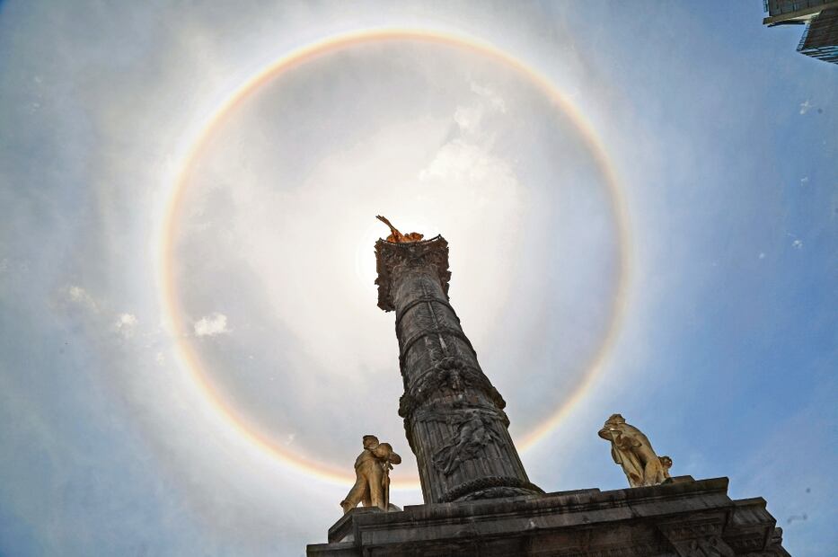 Halo solar. Foto: Berenice Fregoso EL UNIVERSAL