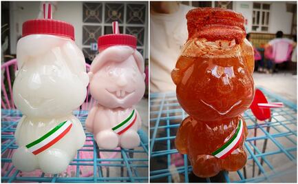 ¡Tiemblen licuachelas! Llegan los AMLitros, envases con la figura de López Obrador llenos de mezcal o cerveza