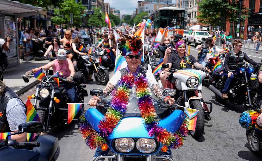 Marcha del Orgullo en Washington. (07/06/25) Foto: AP
