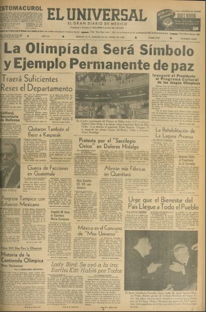 Olimpiada Cultural del 68 presumía a México como país pacifista