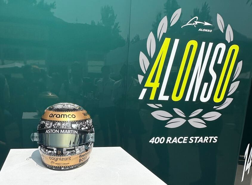 El casco especial de Fernando Alonso para el GP de México / Foto: Especiales