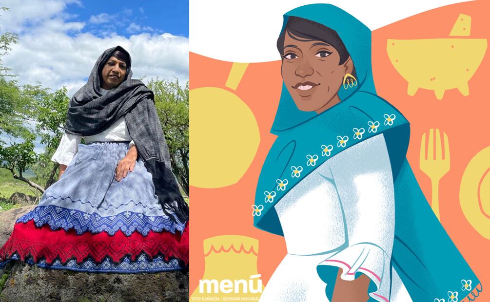 Cocineras tradicionales muxes. Ilustración: Ivan Vargas / El Universal