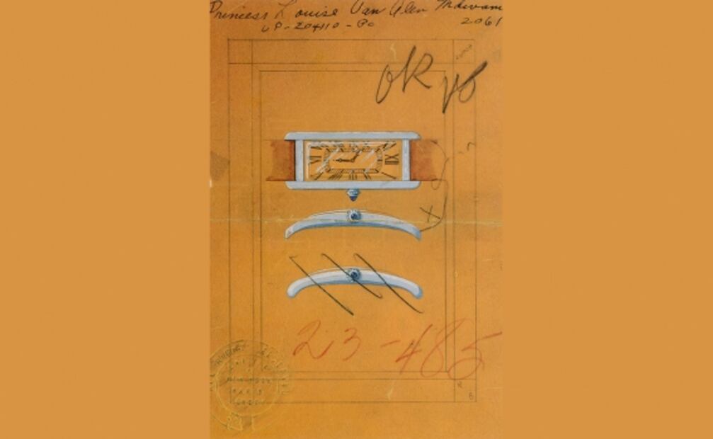 Las redes, alfombra roja del Tank Cintrée de Cartier