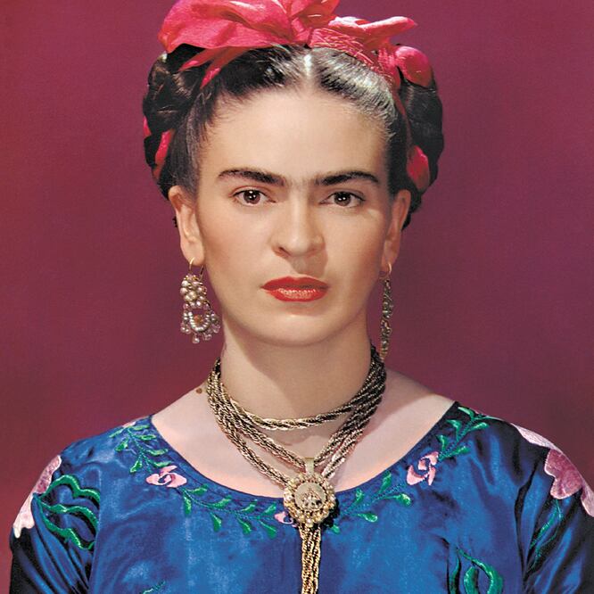 Detalle de un retrato de la pintora Frida Kahlo. © Nickolas Murray