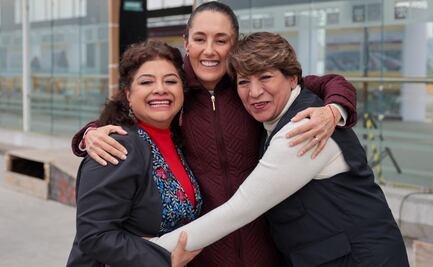 Sheinbaum supervisa avance del Trolebús Chalco-Santa Martha; se reúne con Delfina Gómez y Clara Brugada