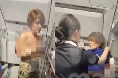 Encendió un cigarrillo, se desnudó en pleno vuelo y generó un caos en el avión