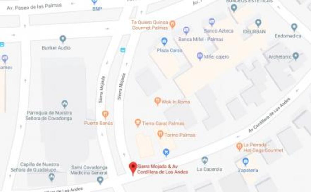 Se registra flamazo en cafetería de Lomas de Chapultepec