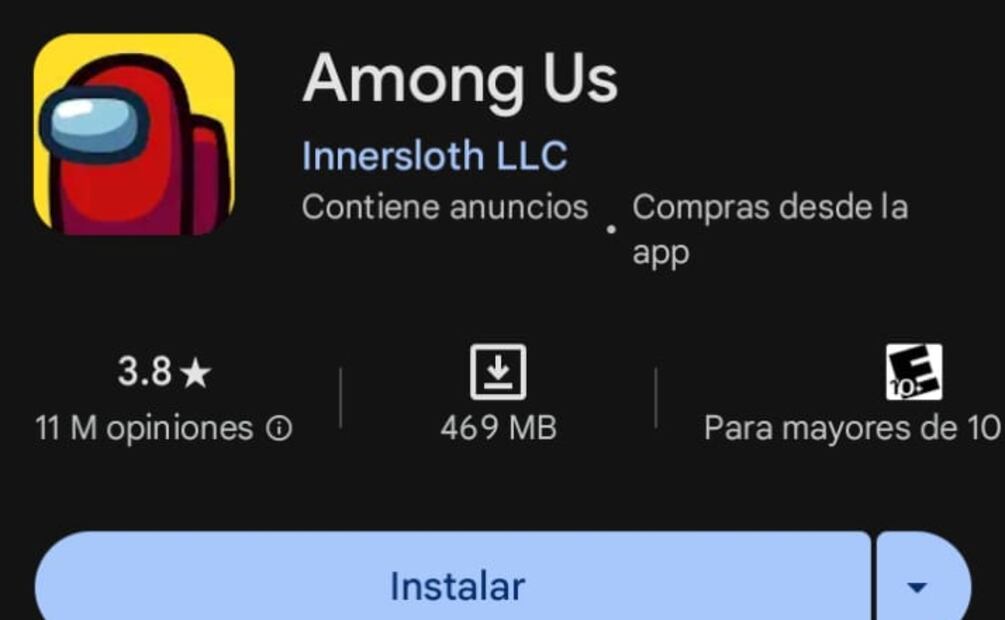 Juegos para descargar en el celular. Imagen: captura de pantalla