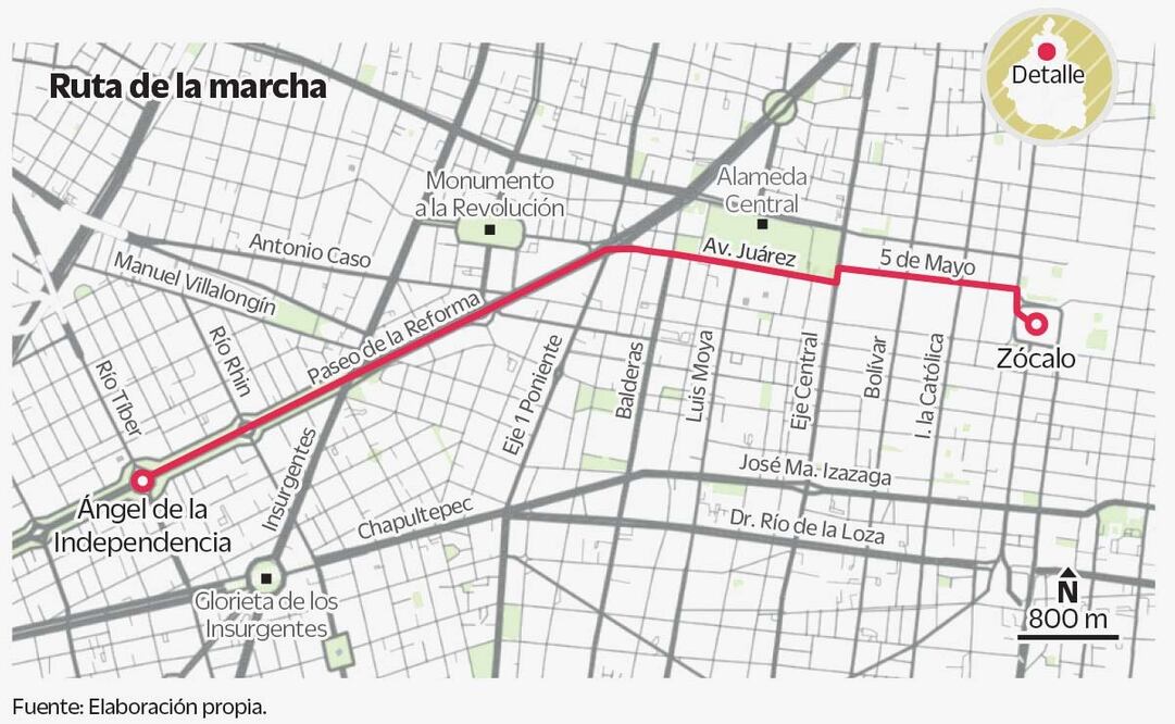9:00 horas citó el presidente Andrés Manuel López Obrador a sus seguidores “para que no les pegue mucho el sol”.Ilustración
