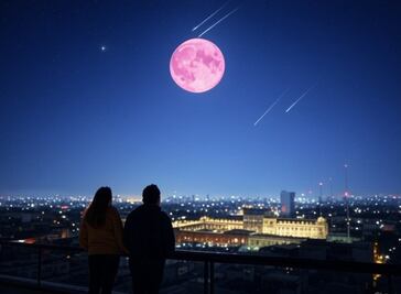 ¿Luna Rosa 2025 y la lluvia de Estrellas Líridas ocurrirán el mismo día?; esto se sabe