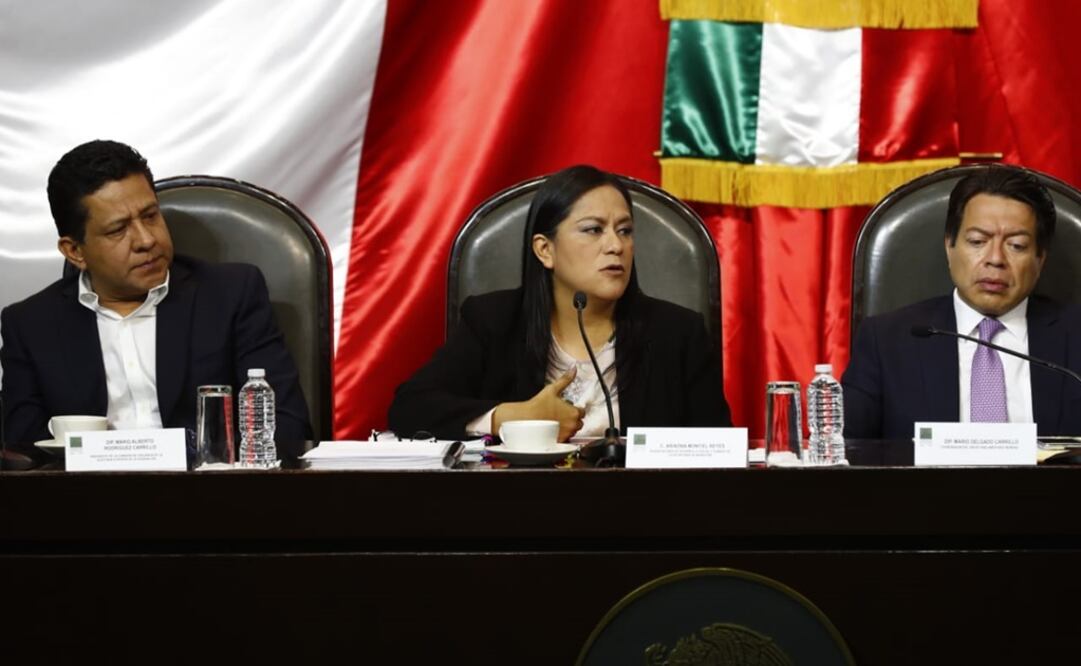 La subsecretaria del Bienestar, Ariadna Montiel durante su comparecencia en San Lázaro. Foto: Yadin Xolalpa/EL UNIVERSAL 