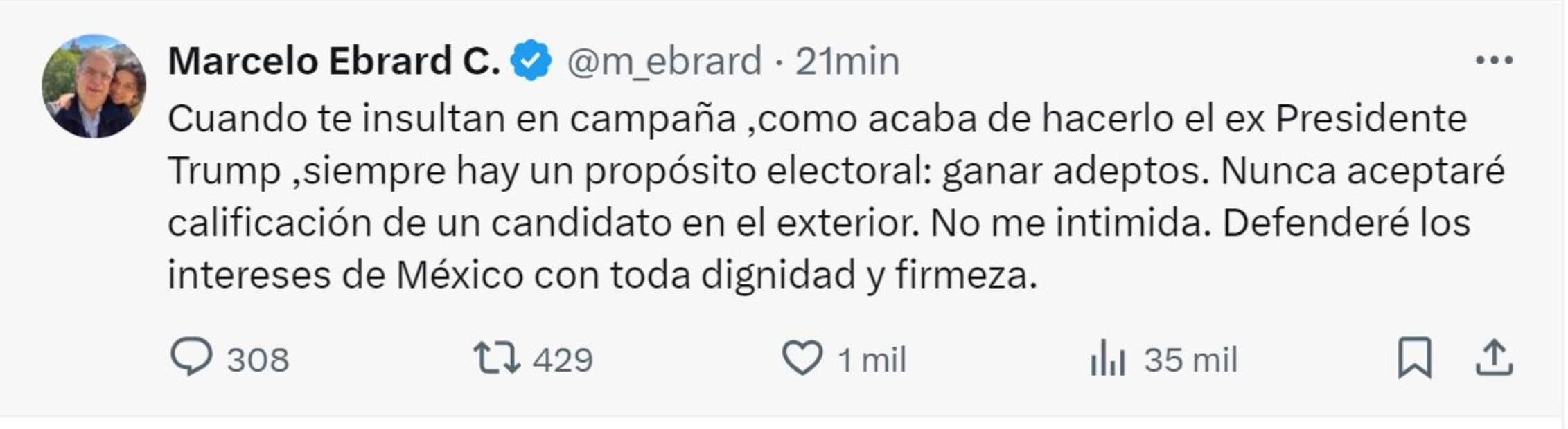 Claudia Sheinbaum defiende a Ebrard. Foto: Captura pantalla