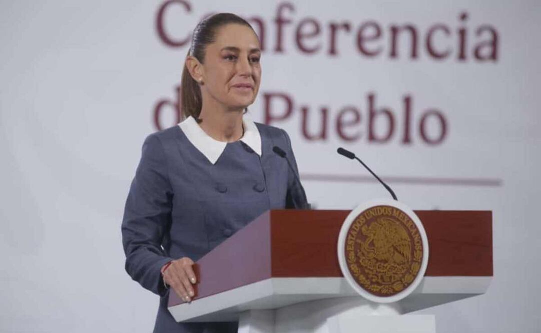 Claudia Sheinbaum, presidenta de México, durante la mañanera del 15 de octubre del 2025. Foto: Carlos Mejía / EL UNIVERSAL.