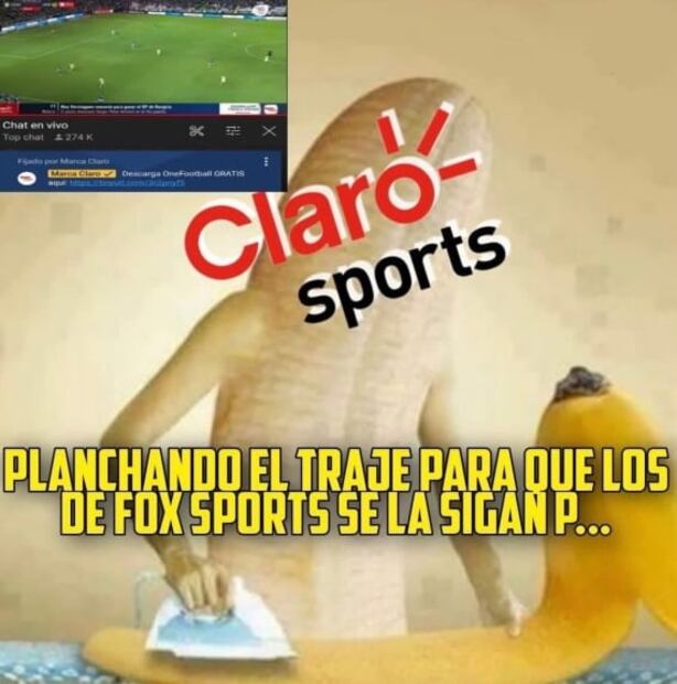 Fox Sports tiró la transmisión a Claro y los memes no faltaron