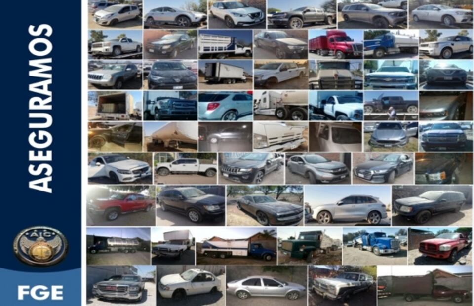 Golpe al Cártel de Santa Rosa de Lima: les aseguran más de 100 autos