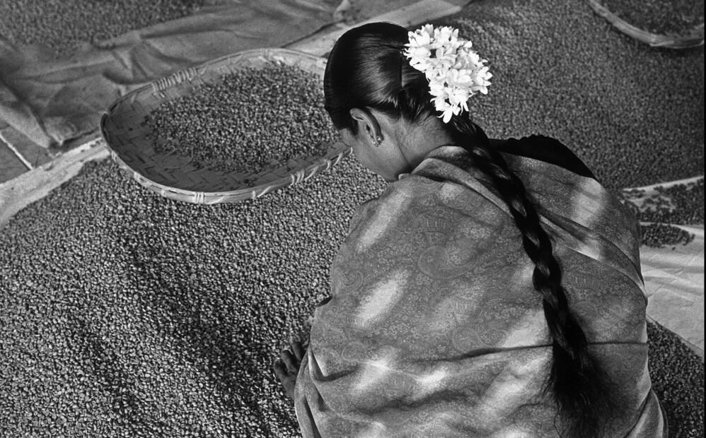 Fotografía tomada en La India por el fotógrafo brasileño Sebastião Salgado, que hoy ha presentado en el Postfuhramt (antigua central de correos reconvertida en galería) de Berlín su exposición 'In principio', en la que se exponen imágenes de cinco países cafeteros,05/09/2008. Foto: EFE / Sebastião Salgado