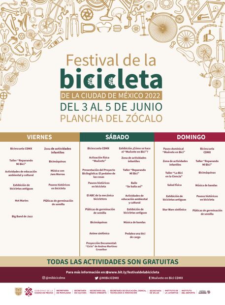 Cuándo será el Festival de la Bicicleta, en el centro de CDMX