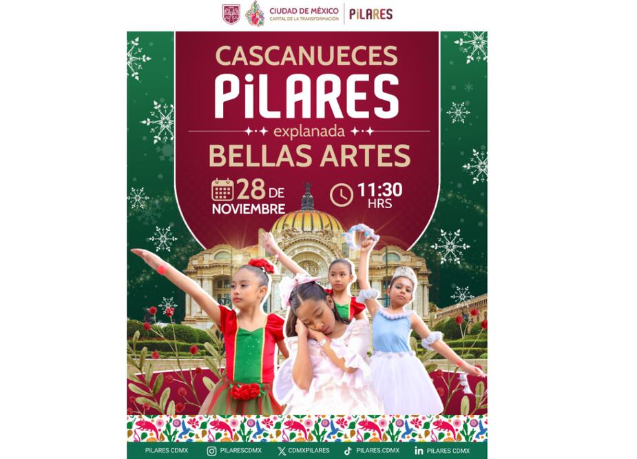 PILARES te invita a ver "El Cascanueces" este viernes 28 de noviembre. (Foto: especial)