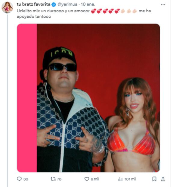Comentarios Yeri Mua. Foto: Captura de pantalla