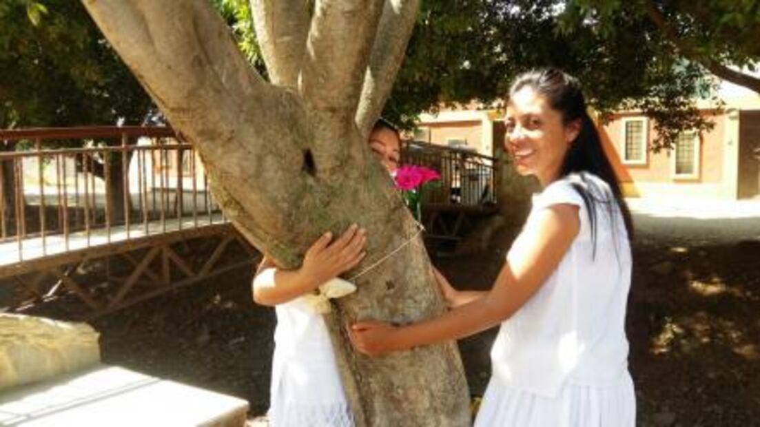 Se casan con árboles para concientizar sobre el medio ambiente