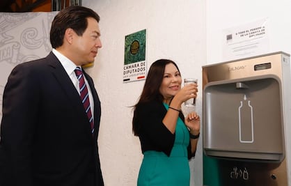 Diputados estrenan 72 bebederos; cuestan 2.8 mdp