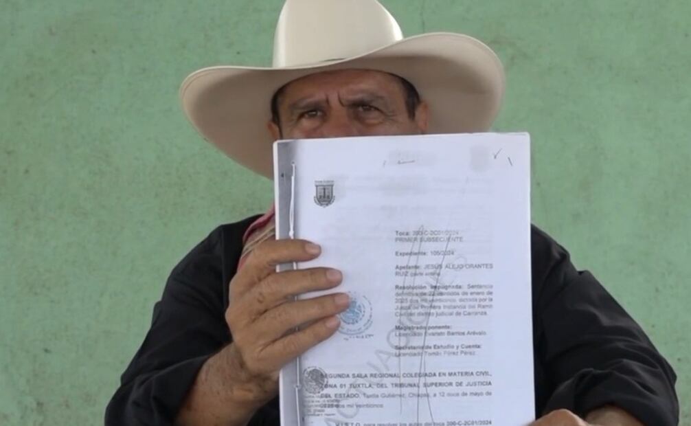 Jesús Orantes Ruiz, excandidato independiente a la gubernatura de Chiapas en el 2018 (14/07/2025). Foto: Especial