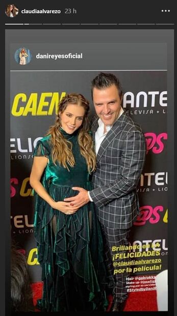 Claudia Álvarez presume su pancita de embarazo