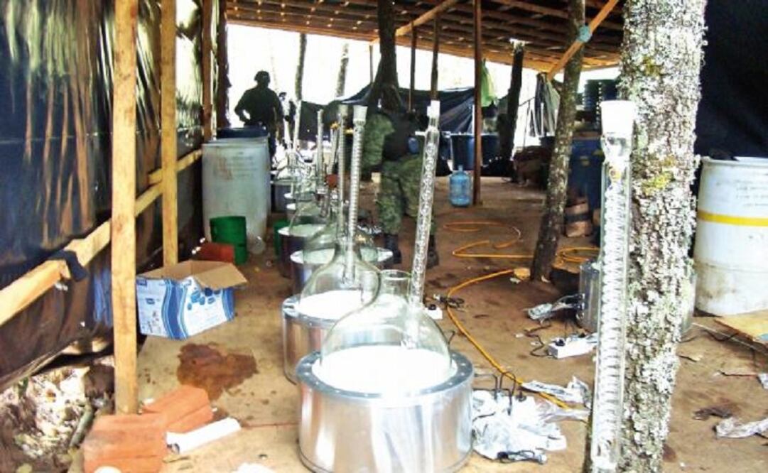 Michoacán ranks first, with 460 dismantled drug labs, followed by Sinaloa, with 276 and Jalisco, with 181.  (Photo: Archive/El Universal)    