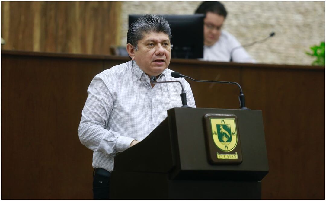 Gaspar Quintal Parra, presidente estatal del PRI en Yucatán acusa a Morena de intimidar a alcaldes yucatecos (25/01/2025). Foto: Especial