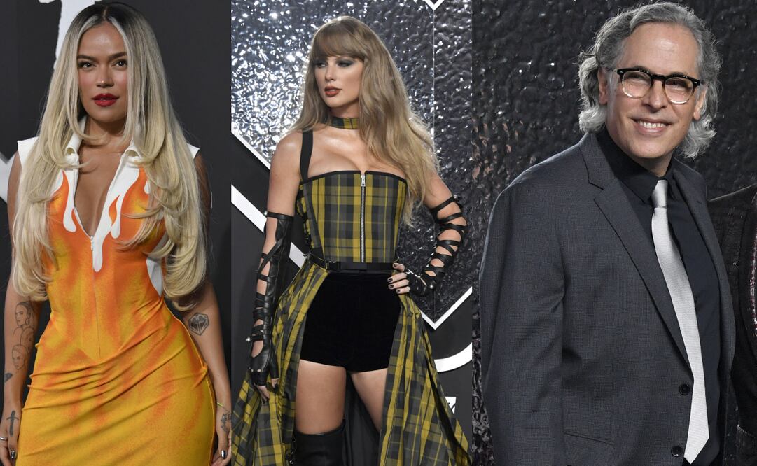 Karol G, Taylor Swift y Rodrigo Prieto fueron algunas de las celebridades presentes en la entrega de los MTV Video Music Awards. Foto: AP