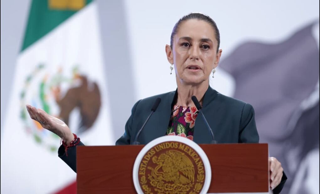 La presidenta Sheinbaum Pardo aseguró que la trifulca entre el senador y dirigente nacional del PRI, Alejandro Moreno Cárdenas, y el presidente de la Mesa Directiva de la Cámara Alta, Gerardo Fernández Noroña, "muestra lo que es el PRIAN". Foto:  Fernanda Rojas/EL UNIVERSAL
