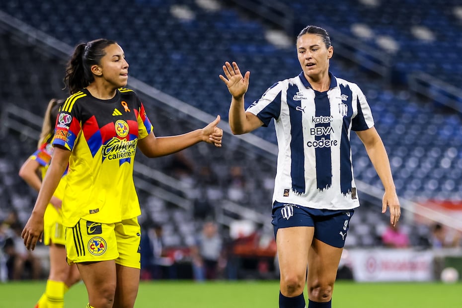 América y Monterrey durante los Cuartos de Final del Apertura 2025 en la Liga MX Femenil - Foto: Imago7