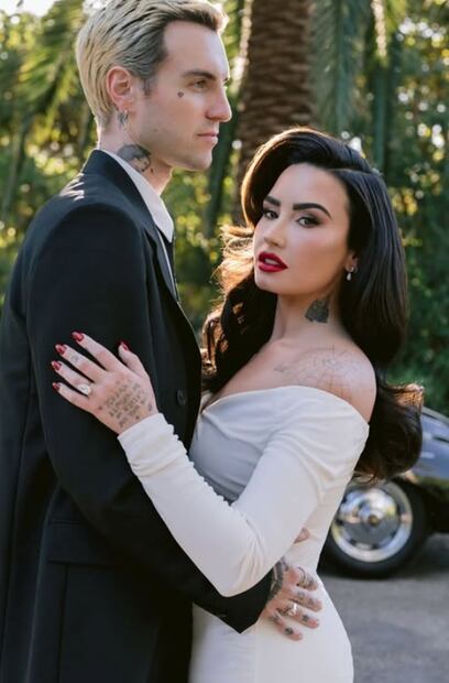 Demi Lovato y su esposo Jordan Lutes se casaron el 25 de mayo de 2025. Foto: Instagram oficial de Demi Lovato.