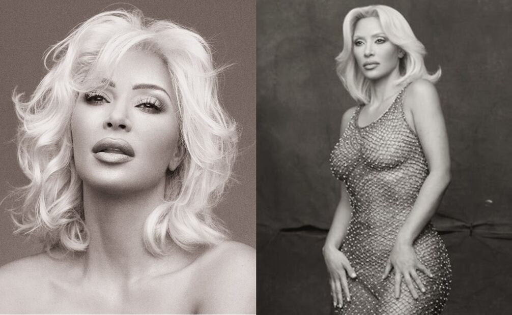 Kim Kardashian evoca a Marilyn Monroe. Foto:  @michaelbaileygates/Vía Instagram oficial de Kim.