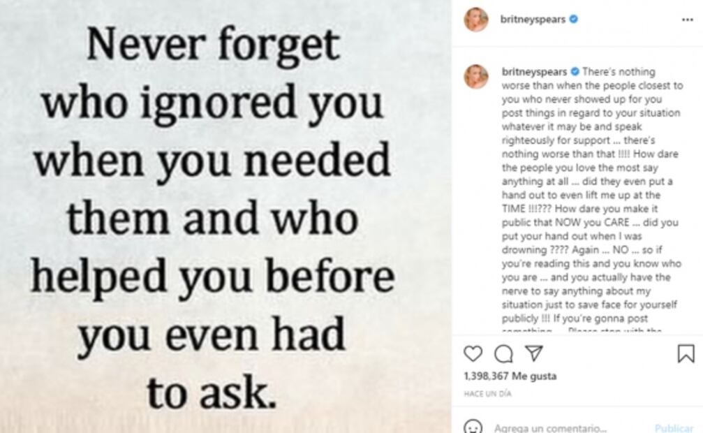 Britney Spears no se subirá a los escenarios mientras su padre la controle