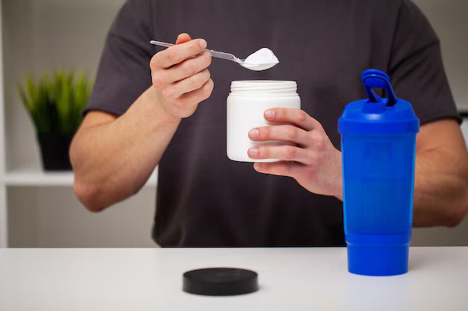Suplementos de creatina. Foto: Unsplash