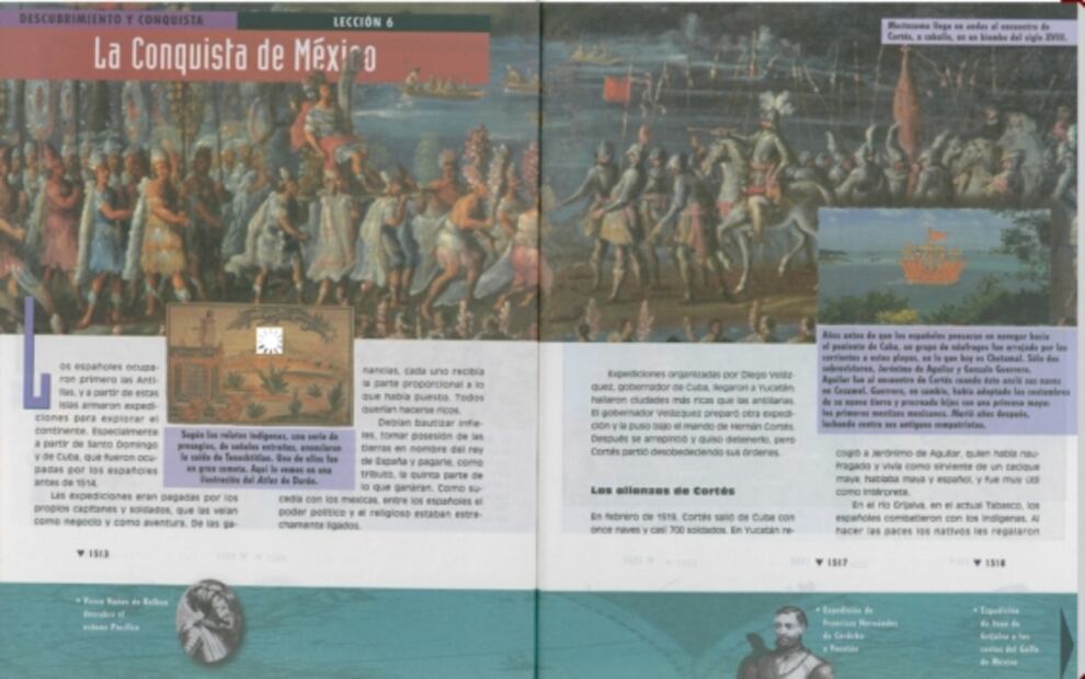 Hernán Cortés en los libros de texto