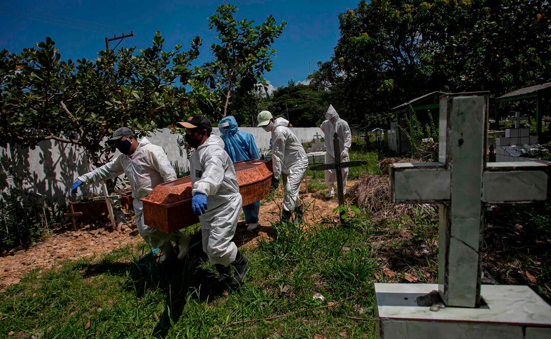 Cementerio en Brasil, país más afectado por la pandemia del Covid-19 en América Latina (Foto: AFP)