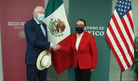 Rosa Icela Rodríguez y embajador de Estados Unidos en México refuerzan relación bilateral