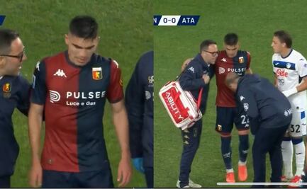 VIDEO: Johan Vásquez se lesionó en la derrota del Genoa ante el Atalanta; la afición reconoció al mexicano